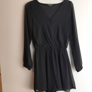 Black long sleeve romper